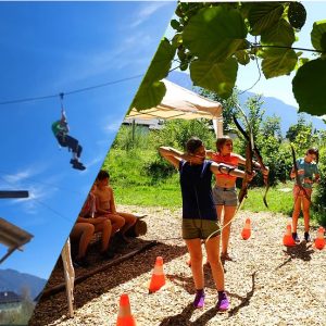 Flying Fox und Bogenschießen